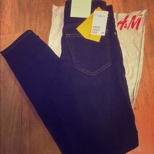 NWT H&M high waist petite jeans